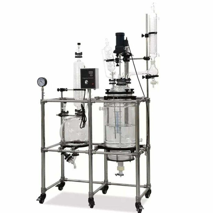 Reactor químico continuo de vidrio enchaquetado Precio del biorreactor