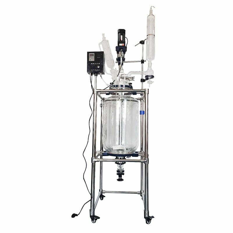 Jacketed Glass Continuous Chemical Bioreactor Reactor Price