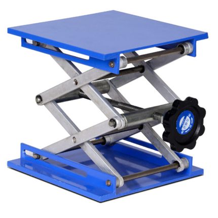 plataforma de soporte de tijera de acero inoxidable para laboratorios (4 x 4 )