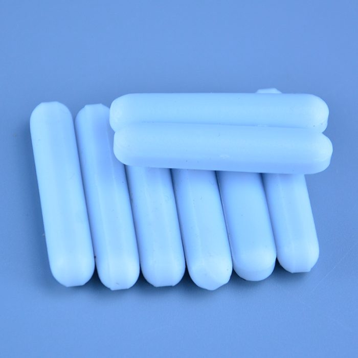 laboratory Magnetic PTFE Magnetic Stirrer Mixer Stir Bars White Color Without Pivot Ring 2