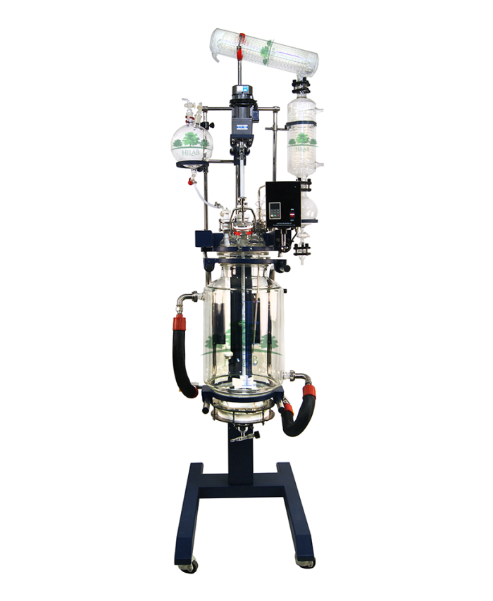 50L Jacketed Glass Process Reactor With Lifting And Rotation