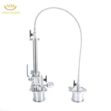 90g Extraction Tube Kit Closed Loop Extractor 304 Stainless Steel Home Extractor