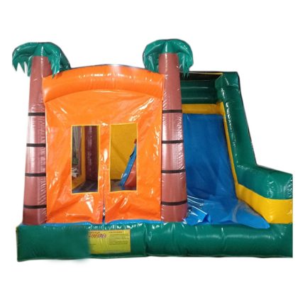 Hot Sale PVC Material Inflatable Bouncer Castle Trampoline Jumping House With Slide For Kids
