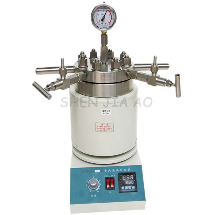 Hydrothermal Synthesis Autoclave Reactor 250ml Tabletop High Pressure Stainless Steel Reaction Kettle 1pc 2