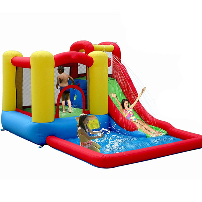Inflatable Jumping Bounce Inflatable Water Slide With Water Pool Game High Quality Factory Made For Kids