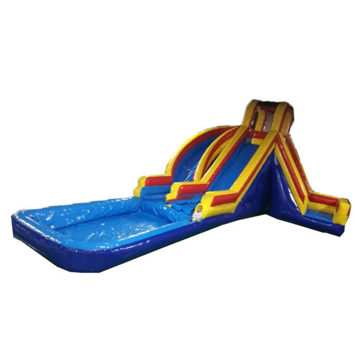 Inflatable Slide With Inflatable Water Pool Giant Design Aqua Park Inflatable Water Slide Combo For Kids