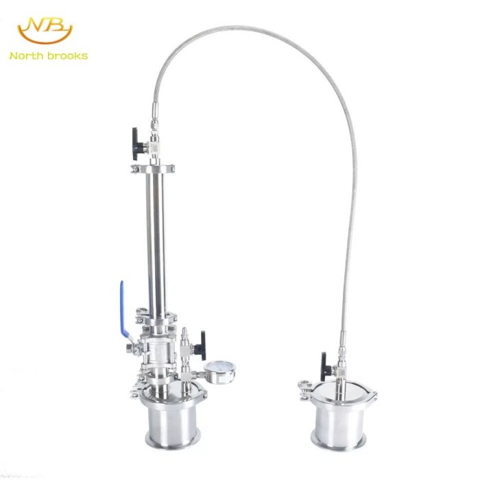 Mini 45G Extraction Tube Kit Extractor Closed Loop Extractor Pressure Extractor Kit 304 Stainless Steel Home