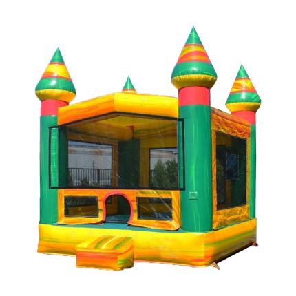 PVC Bounce Castle Jumping Trampoline Inflatable Bouncy House Happy Hop For Kids Childhood Fun