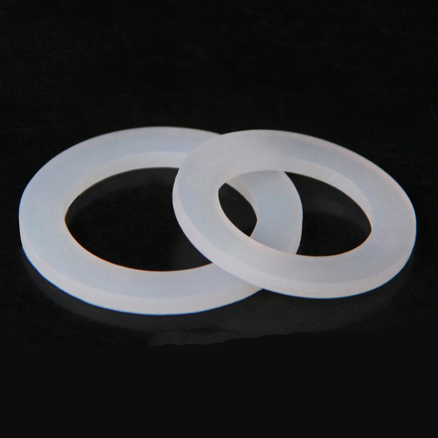 10 PCS DN8 10 15 20 25 32 40 Silicone Gasket Flat Sealing Washer Spacer For