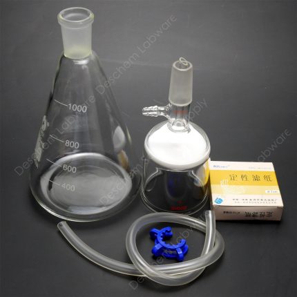 Kit di filtrazione ad aspirazione da 1000 ml Imbuto Buchner da 200 ml Pallone da 1 litro con filtro da 70 mm 1