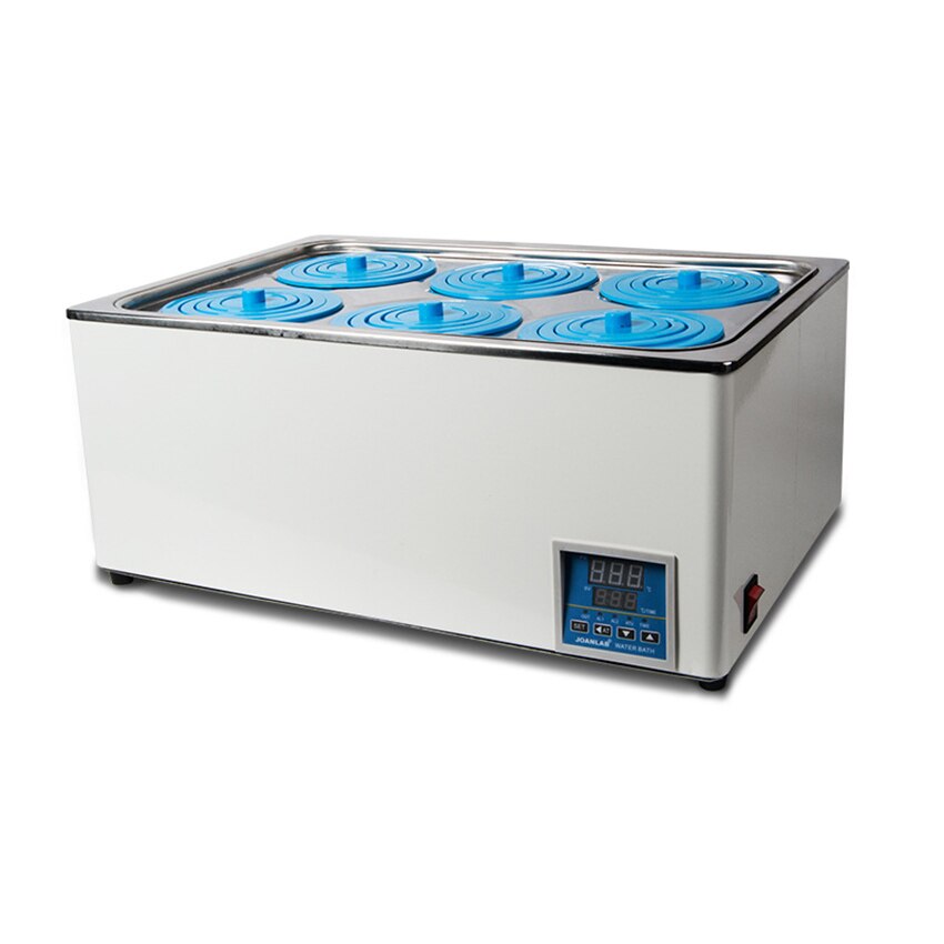 1200W Laboratory Water Bath Constant Temperature LCD Digital Display Lab Equipment Thermostat Tank 6 Holes Bath