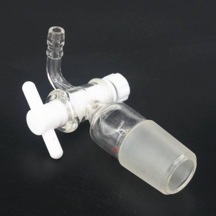 14 23 19 26 24 29 29 32 Joint Lab 90 Degree Adapter With PTFE Stopcock