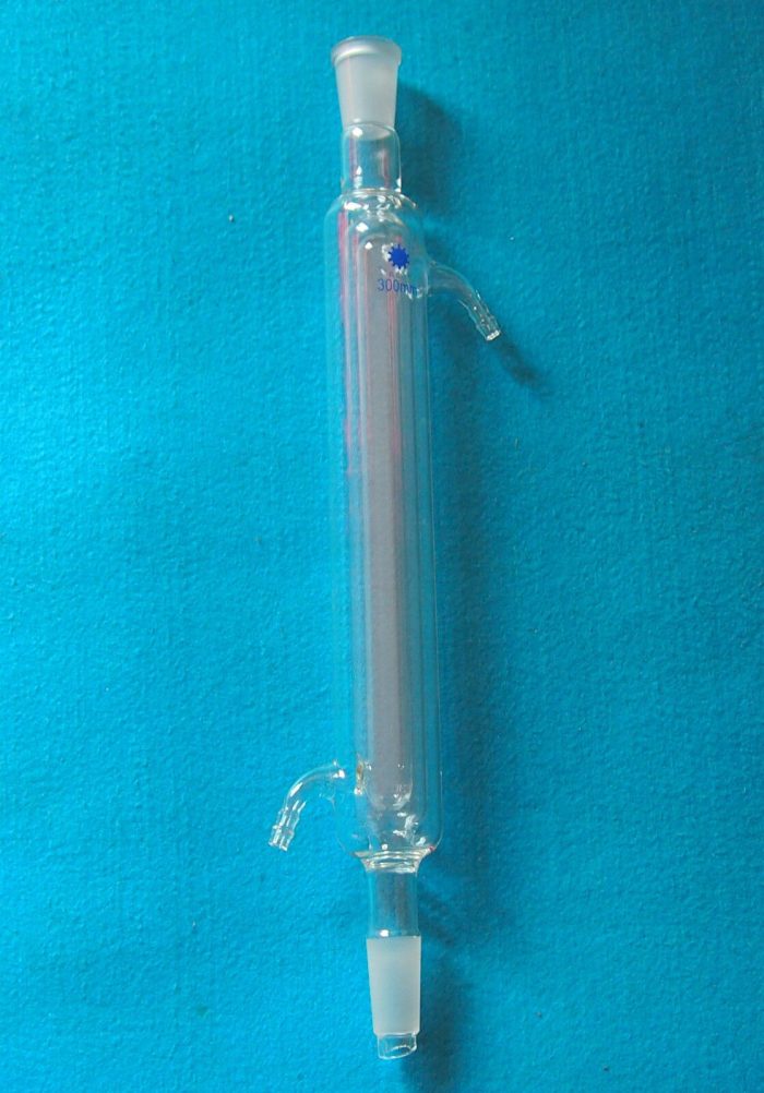 24 40 300mm Glass Davies Condenser Double Jecket Chemistry Laboratory Glassware