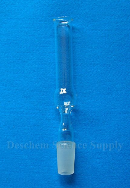 24 40 Adaptador recto para tubo de vidrio de secado Junta esmerilada Vidrio borosilicato de laboratorio 1
