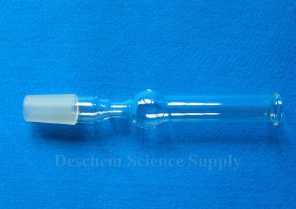24 40 Adaptador recto para tubo de vidrio de secado Junta esmerilada Vidrio borosilicato de laboratorio