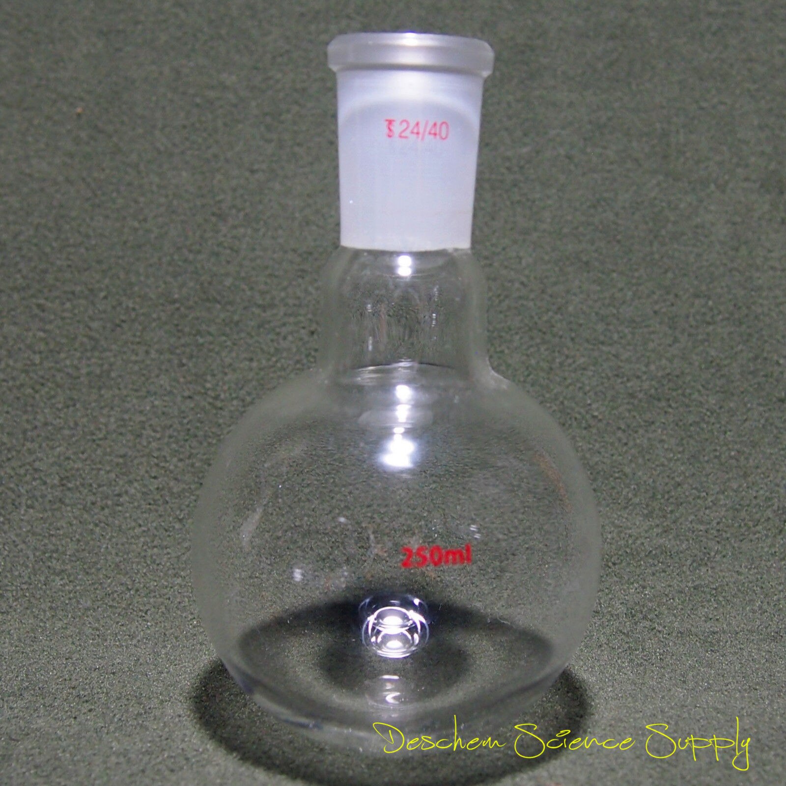 250ml 24 40 1 Neck Round Bottom Glass Flask Single Neck Lab Boiling Bottle 4