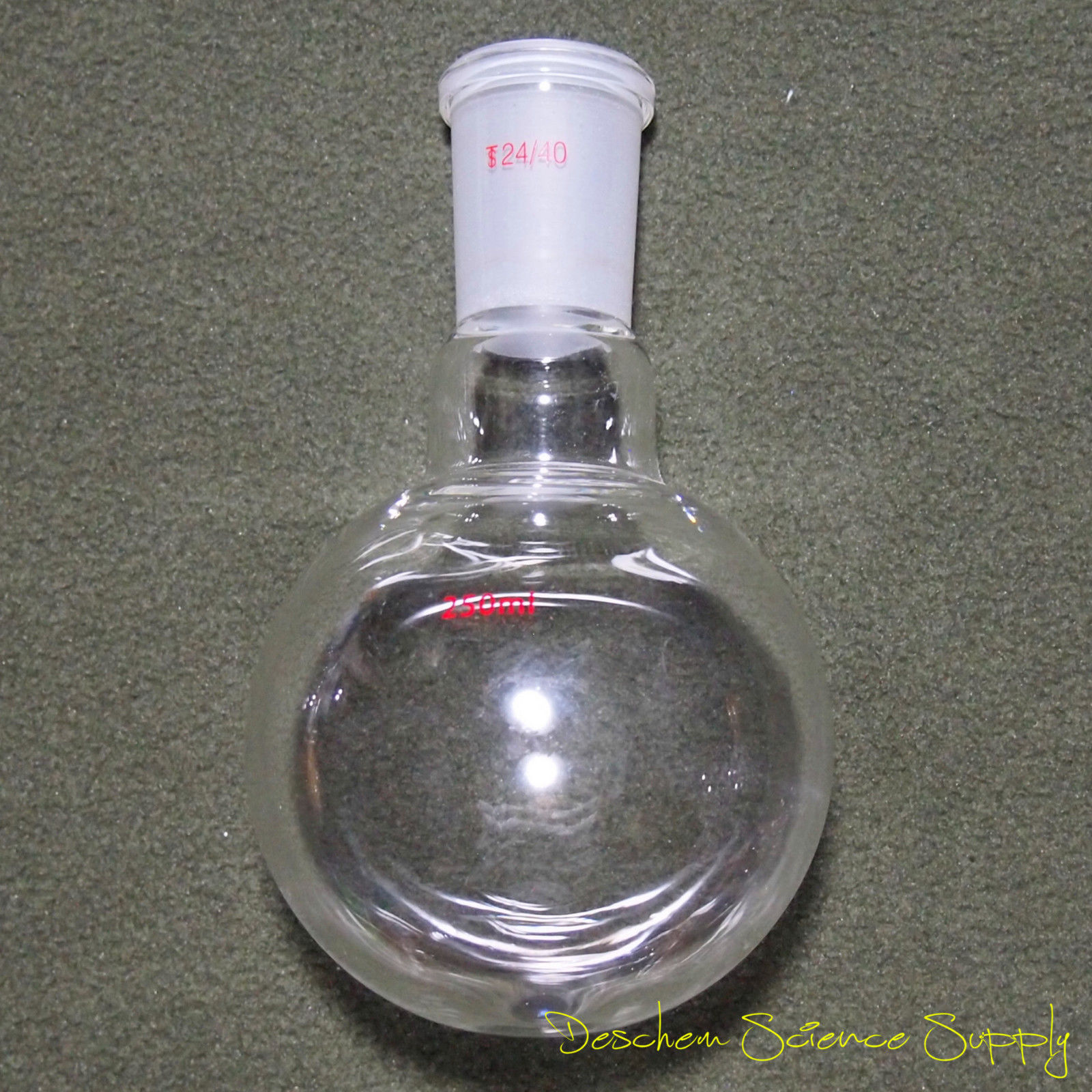 250ml 24 40 1 Neck Round Bottom Glass Flask Single Neck Lab Boiling Bottle 6