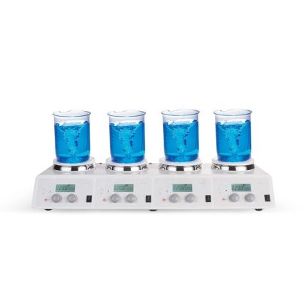 4 Channel Digital Magnetic Hotplate Stirrer With Hot Plate Independent Heating And Stirring Control Optional Temperature