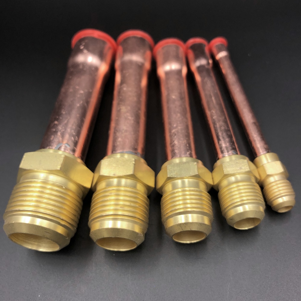 45 Degree SAE 1 4 3 8 1 2 3 4 Flare Connector With Copper Tube 1
