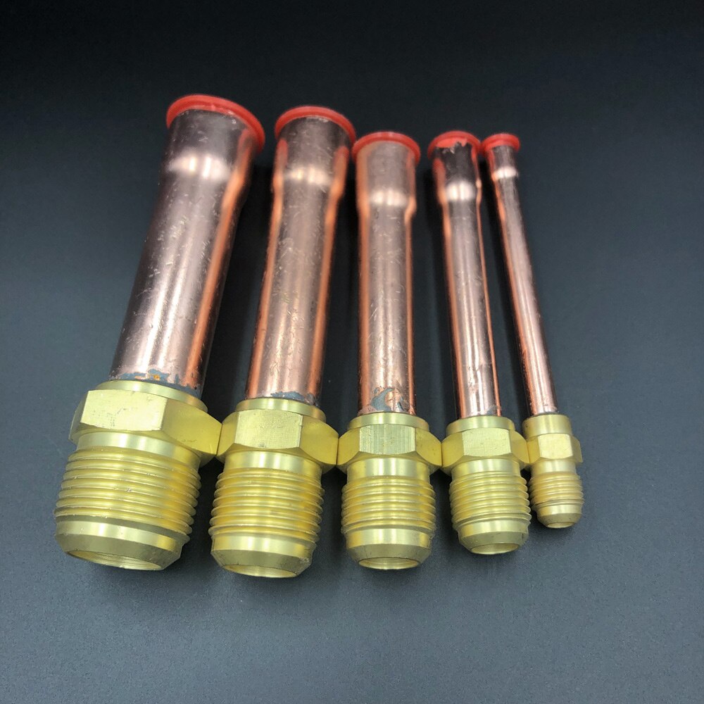 45 Degree SAE 1 4 3 8 1 2 3 4 Flare Connector With Copper Tube 2