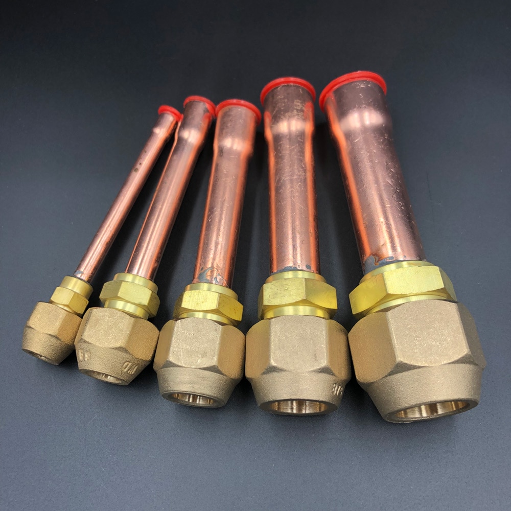 45 Degree SAE 1 4 3 8 1 2 3 4 Flare Connector With Copper Tube 4