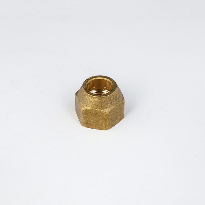 Brass Forged Hex Nut For 45 Degree SAE 1 4 3 8 1 2 3 4 4