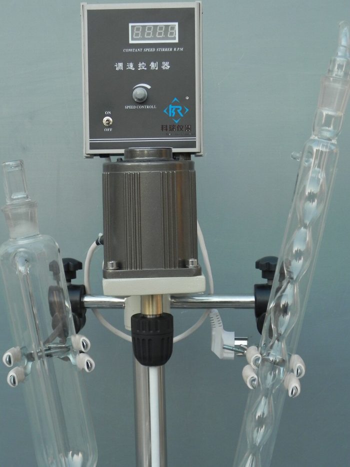 CE Approved 5L Laboratory Reaction Apparatus Jacketed Glass Reactor Bioreactor 3