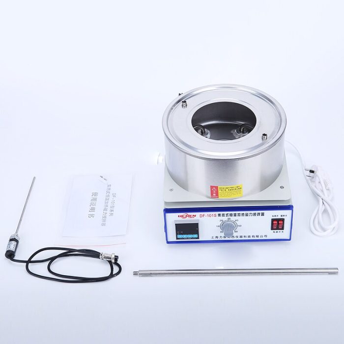 DXY Magnetic Stirrer Mixer Experiment Digital Display Constant Temperature Heating Water Bath Oil Bath DF 101S 4