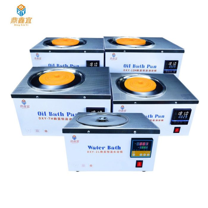 DXY Round Water Bath 220V Constant Temperature Laboratory Equipment LCD Digital Lab Water Bath Thermostat Tank 4