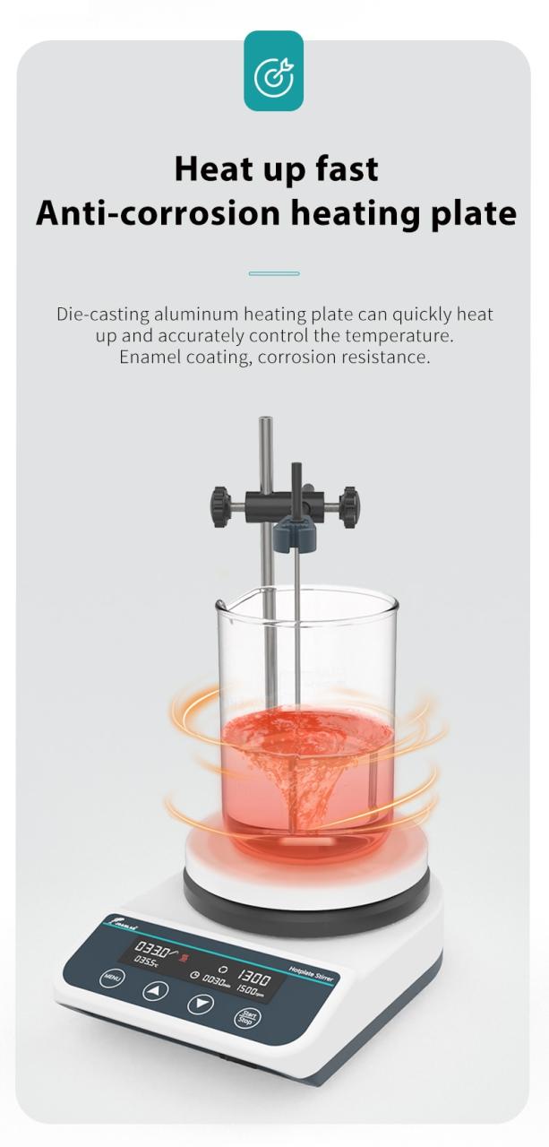 5L digital hot plate magnetic stirrer with hotplate