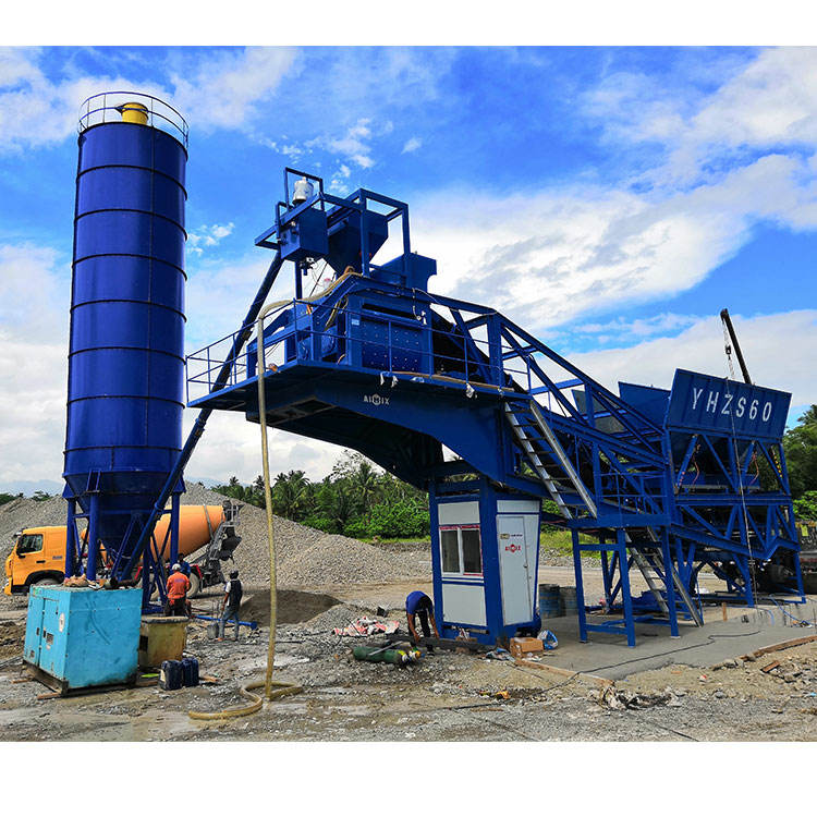 Portable Quick Installation Customized YHZS30 Mobile Concrete Batching Plant