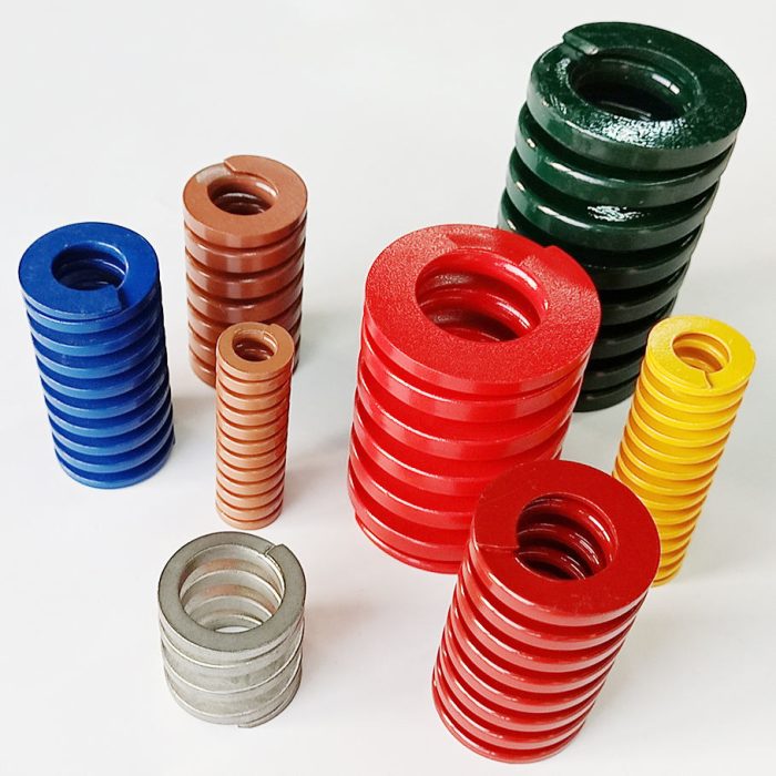 compression power tool spring coated flat spiral spring for color mould die springs
