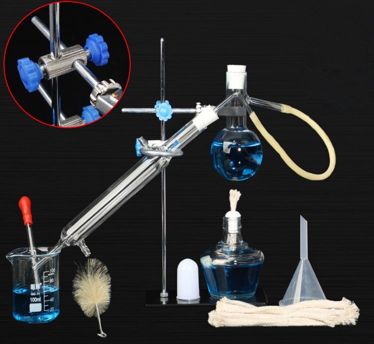Home DIY Small Distillation Device Kit Chemical Experiment Equipment For Oil Extracting And Flower Water Production