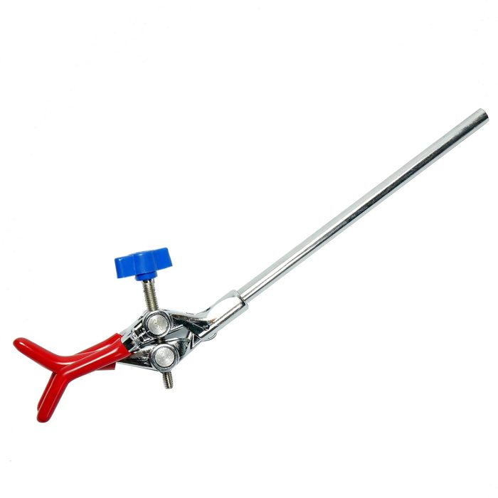 Lab Condenser Clamp Three Prong Clamp Grip 90mm Length 250mm 4