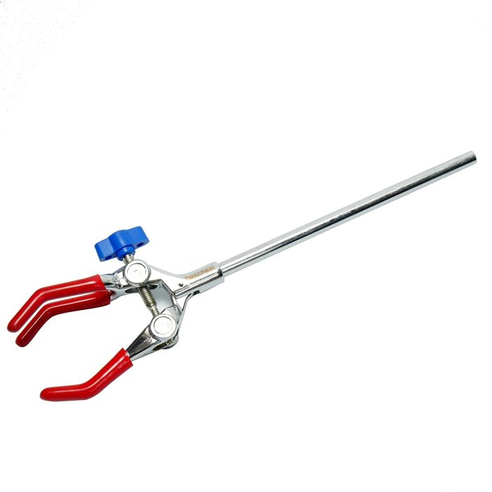 Lab Condenser Clamp Three Prong Clamp Grip 90mm Length 250mm