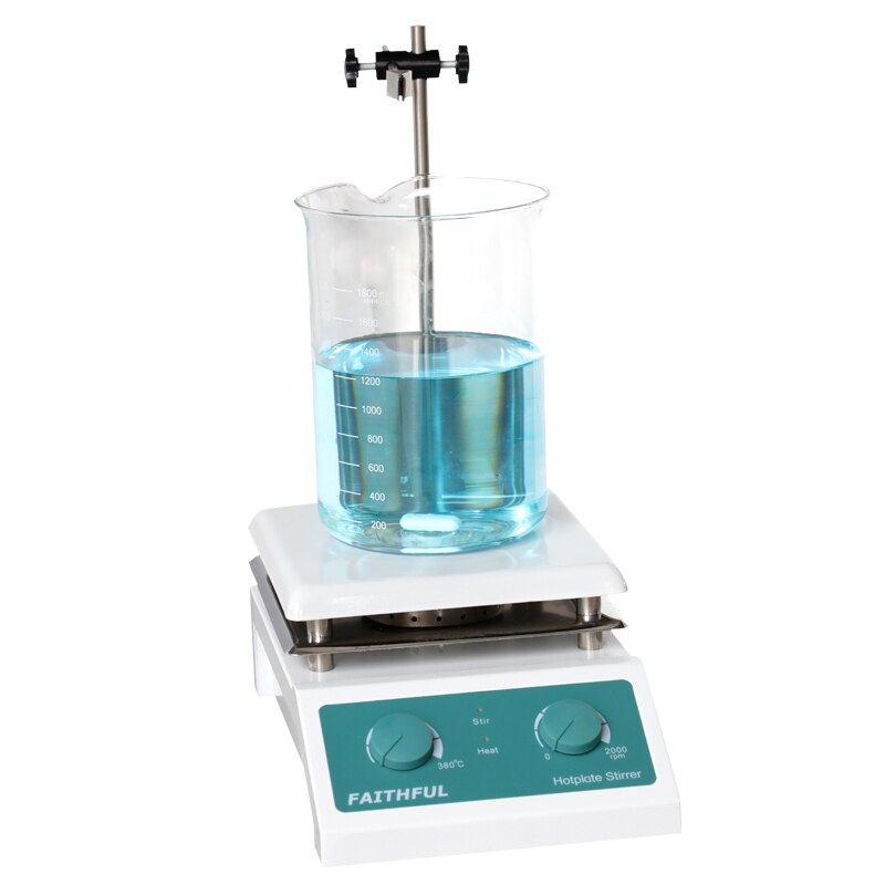 Laboratory SH 4 5000ml Magnetic Stirrer With Heating Stir Plate Magnetic Mixer Hotplate 19x19cm Ceramic Panel 5