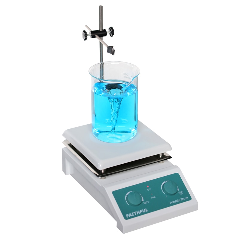 Laboratory SH 4 5000ml Magnetic Stirrer With Heating Stir Plate Magnetic Mixer Hotplate 19x19cm Ceramic Panel