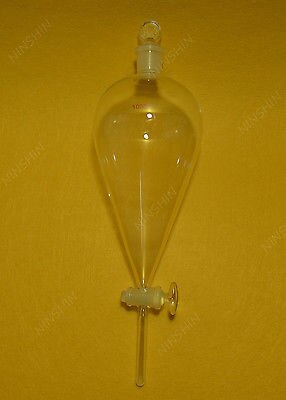 1000ml Glass Pyriform Separatory Funnel Dropping Funnel With Straight Tip 24 29
