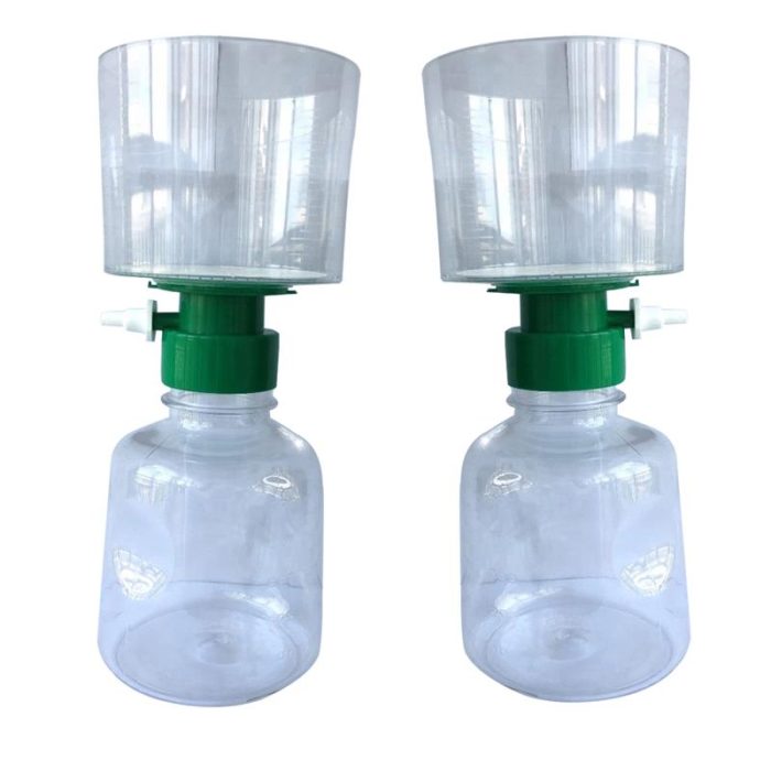 12PCS Disposable Vacuum Filter Units Nylon Membrane For Lab Sterile Bottle Top Vacuum Filtration With 0 1
