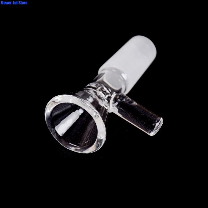 14 18mm School Laboratory Glassware Borosilicate Glass Joint Clear Slide Male Glass Bowl With Handle Funnel 1