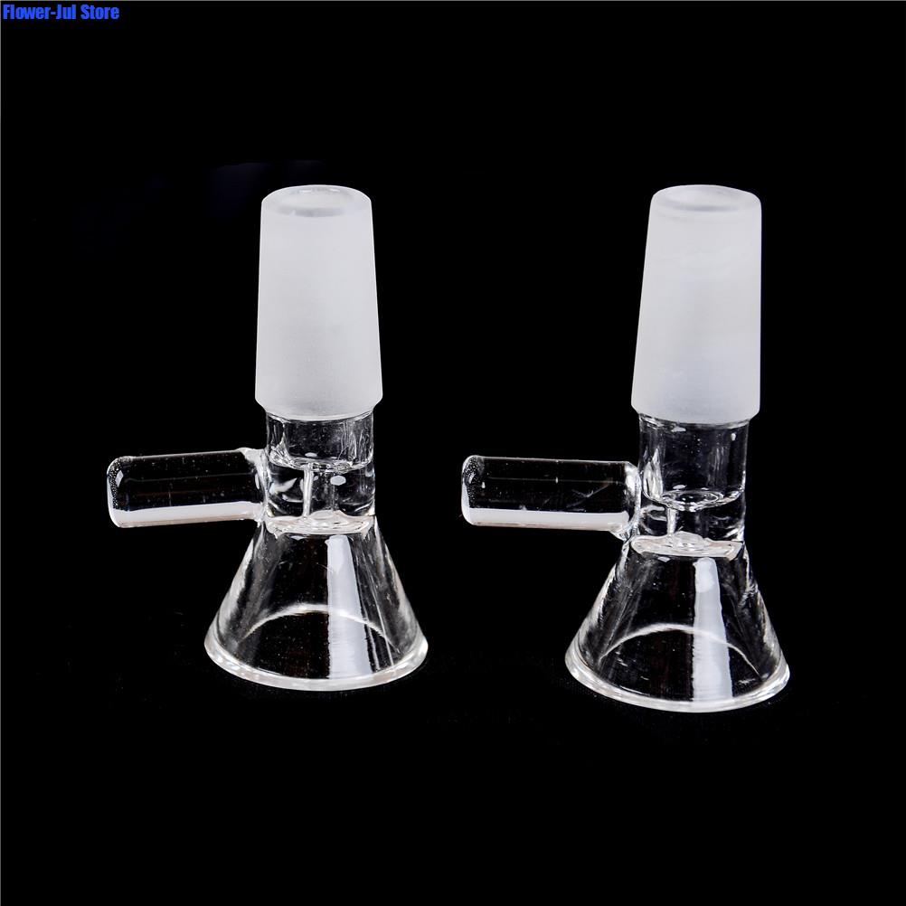 14 18mm School Laboratory Glassware Borosilicate Glass Joint Clear Slide Male Glass Bowl With Handle Funnel 5