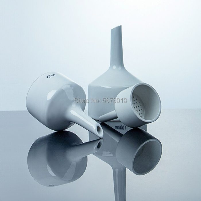 1PC 40mm To 150mm Porcelain Buchner Funnel Chemistry Laboratory Filtration Filter Kit Tools Porous Funnel 2