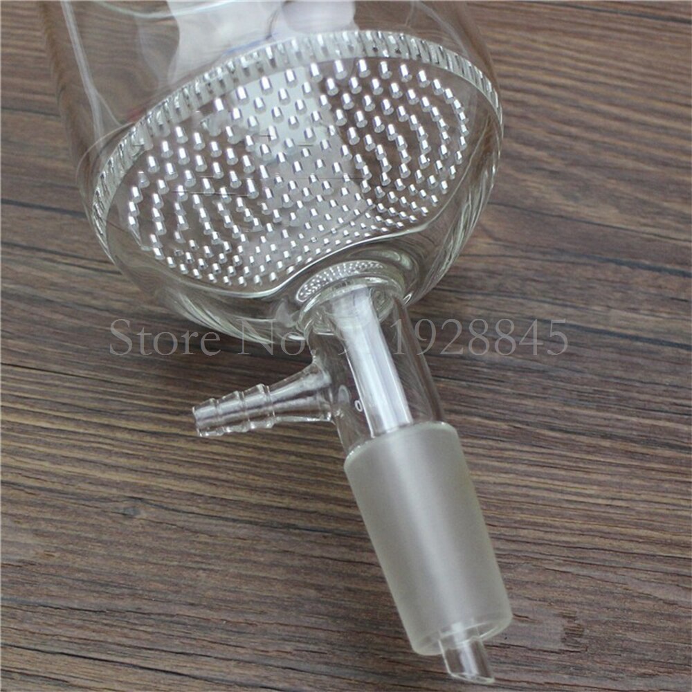 1PCS Glass 24 Suction Filter Funnel With Glass Hole Filter Plate Science Lab Tools 35ml 60ml 1