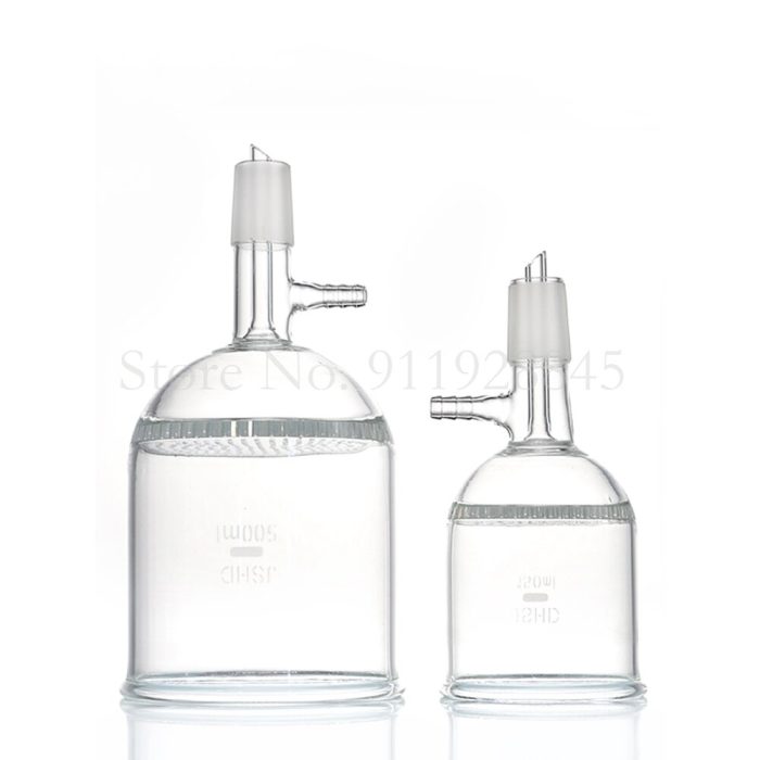 1PCS Glass 24 Suction Filter Funnel With Glass Hole Filter Plate Science Lab Tools 35ml 60ml 2