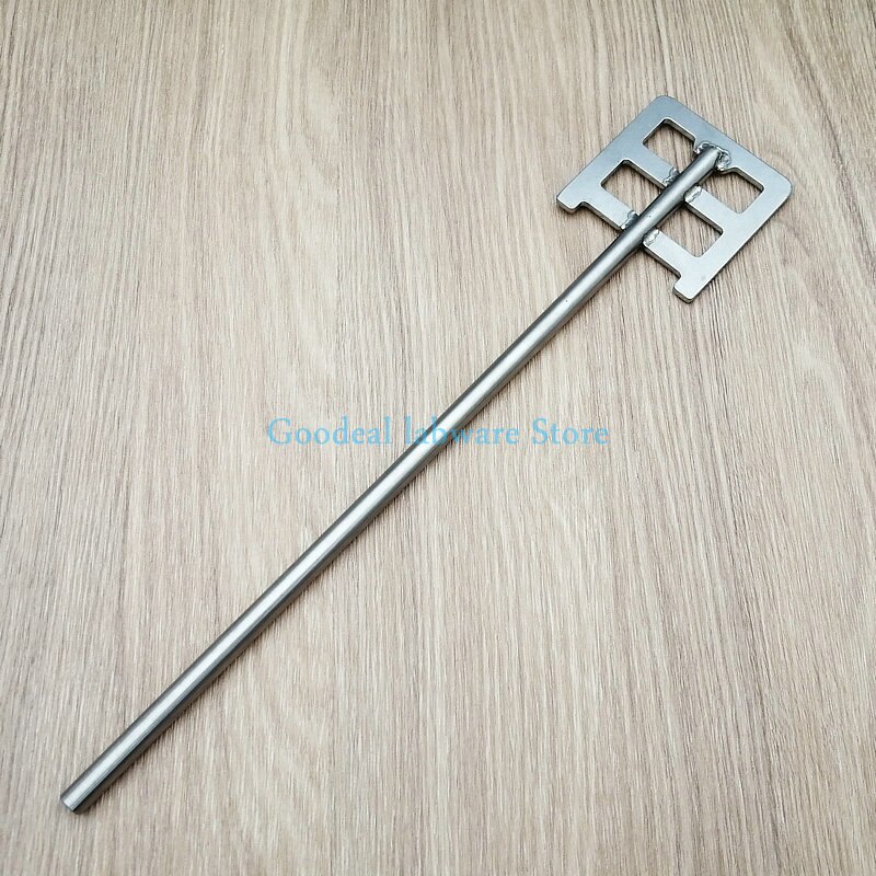 1pc Lab Stainless Steel Frame Agitatori Paddle With Leaf Width 40mm To 120mm Stirring Blade SUS304 1