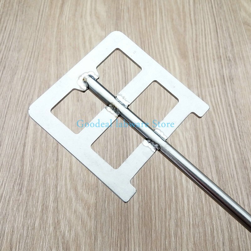 1pc Lab Stainless Steel Frame Agitatori Paddle With Leaf Width 40mm To 120mm Stirring Blade SUS304 2