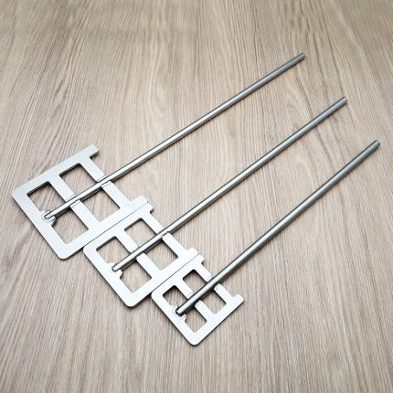 1pc Lab Stainless Steel Frame Agitatori Paddle With Leaf Width 40mm To 120mm Stirring Blade SUS304