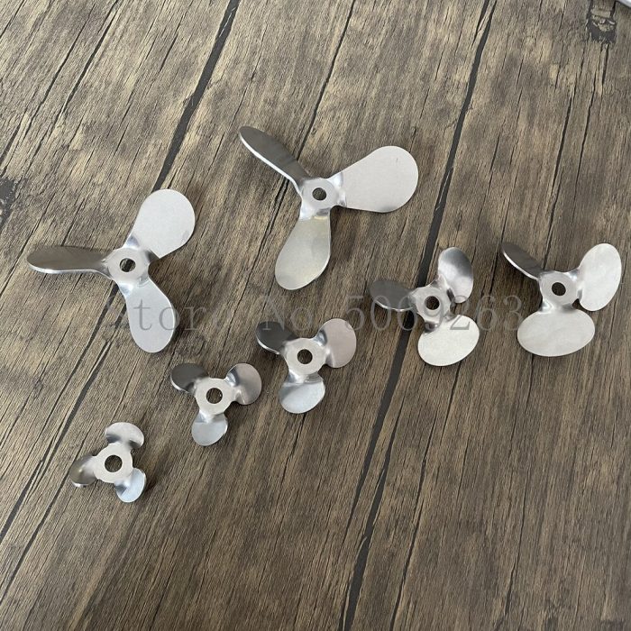 1pcs 304 Stainless Steel Rotating DIA4cm To 12cm Three Blade Propeller Press Down The Material For 2