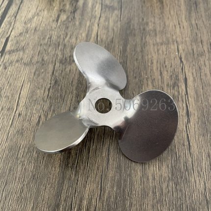 1pcs 304 Stainless Steel Rotating DIA4cm To 12cm Three Blade Propeller Press Down The Material For