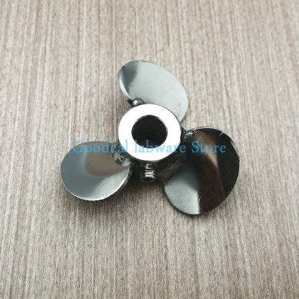 1pcs Stainless Steel Impeller Type Disperse Agitating Paddle Lab Screwing Three Blade Stirring Paddle DIA60mm To 1